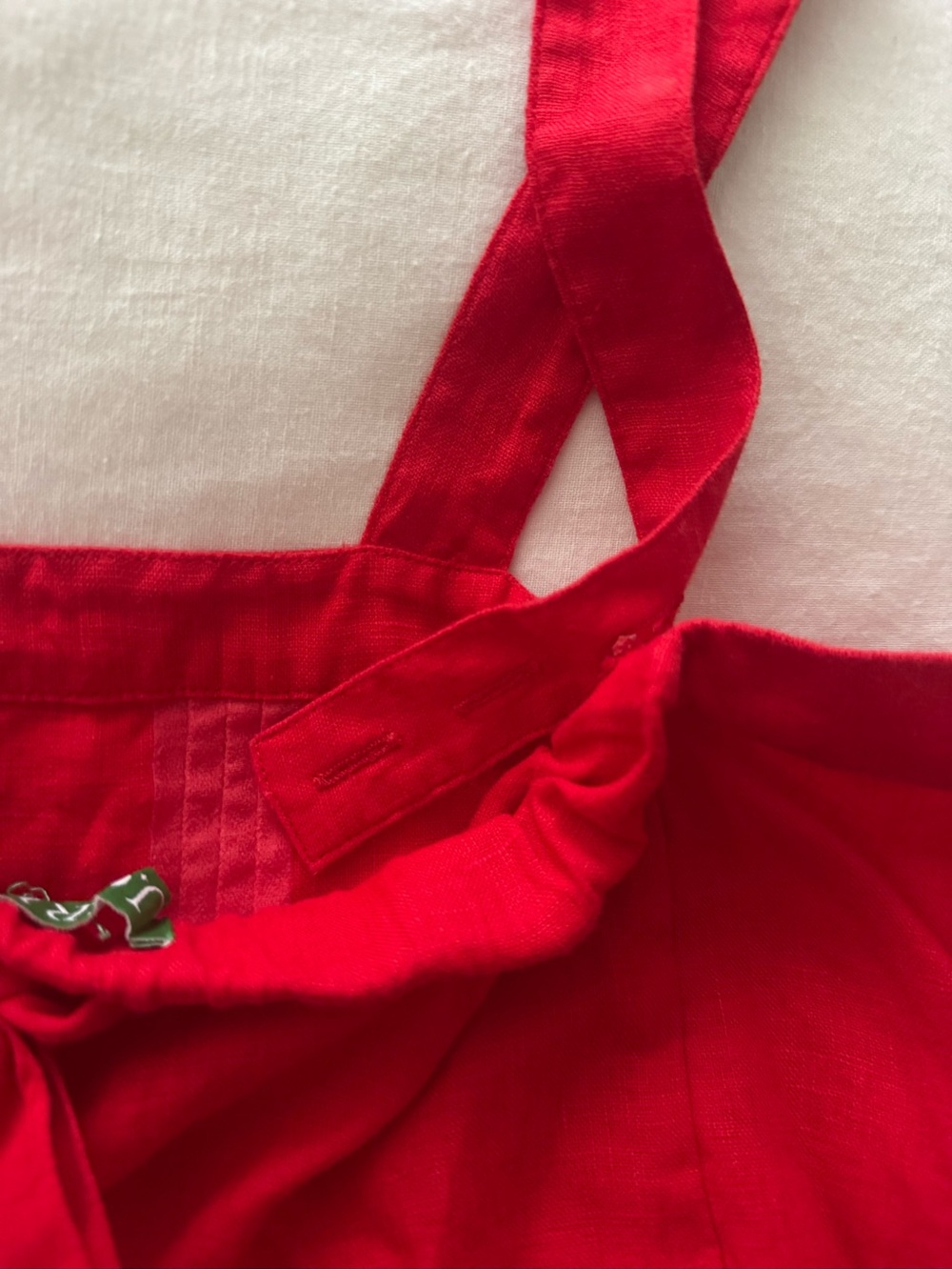J.Crew Red Linen Top - Picture 3 of 5